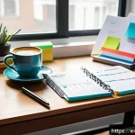 Home 20 법무사 시험 준비를 위한 과목별 계획표 작성법 - A focused study desk setup in a cozy home office with natural daylight streaming through a window. T...